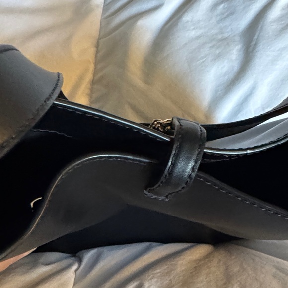 Michael Kors Black Shoulder Bag with Gold Accent - Picture 7 of 11